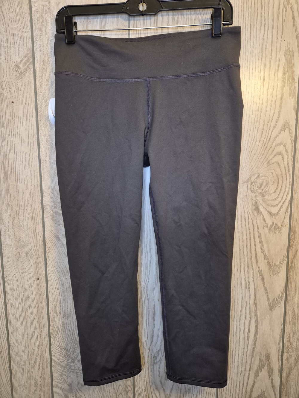 Fabletics Charcoal High-Rise Cropped Leggings